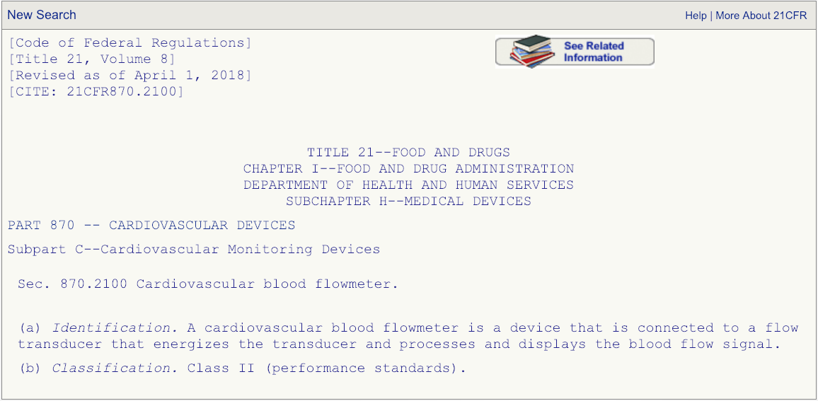 FDA screenshot - 870-2100