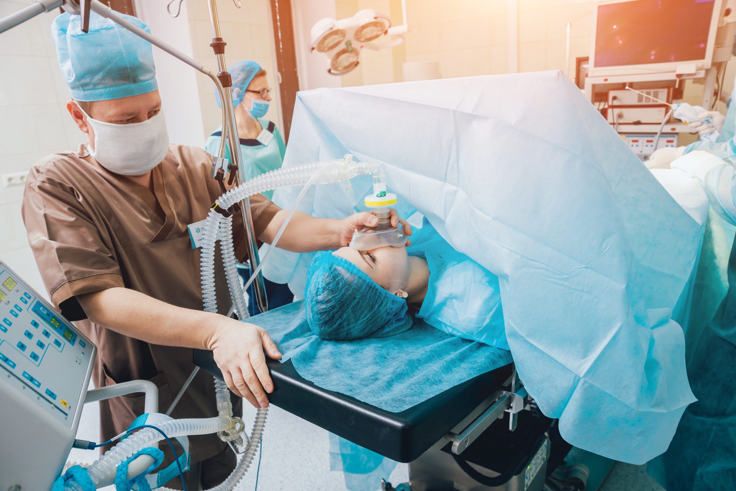 Pre oxygenation for general anesthesia