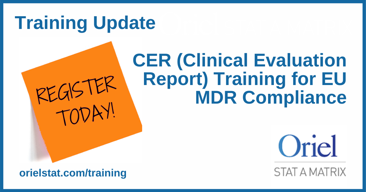 EU CER (Clinical Evaluation Report) Training for MDR