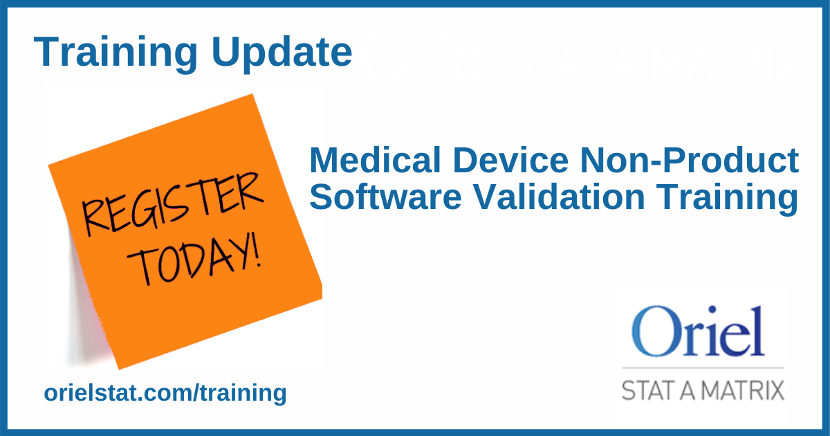 NonProduct Software Validation Training Oriel STAT A MATRIX