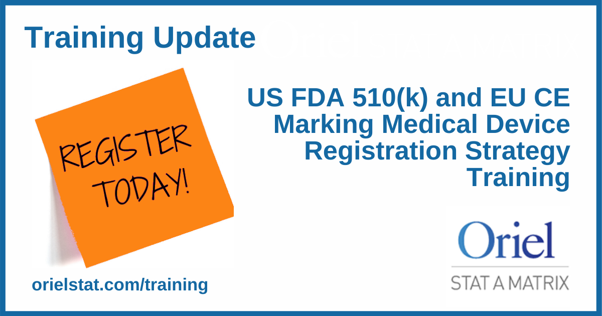 FDA 510(k) & CE Marking Training Class for Medical Devices